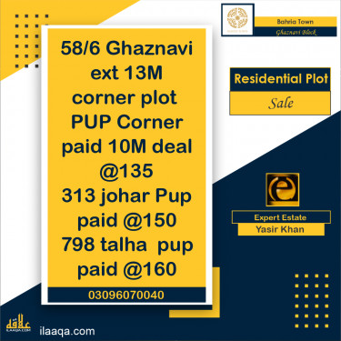 10 Marla Residential Plot for Sale in Sector F - Ghaznavi Block -  Bahria Town, Lahore - (BP-369298)