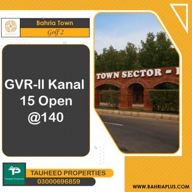 1 Kanal Residential Plot for Sale in Golf Phase 2 -  Bahria Town, Lahore - (BP-369352)
