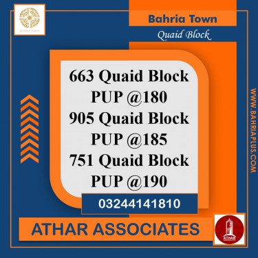 10 Marla Residential Plot for Sale in Sector E - Quaid Block -  Bahria Town, Lahore - (BP-369558)