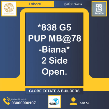 Residential Plot for Sale in Bahria Town, Lahore - (BP-369567)