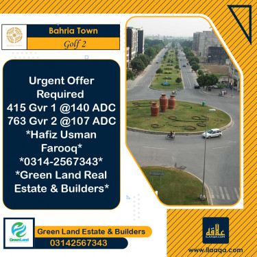 10 Marla Residential Plot for Sale in Golf Phase 2 -  Bahria Town, Lahore - (BP-369770)