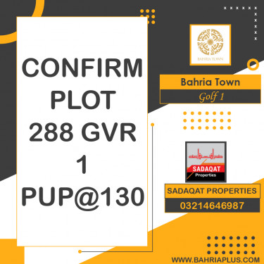 10 Marla Residential Plot for Sale in Golf Phase 1 -  Bahria Town, Lahore - (BP-369873)
