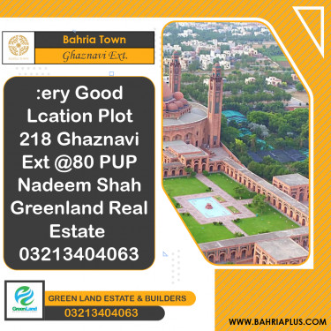 5 Marla Residential Plot for Sale in Sector F - Ghaznavi Ext. Block -  Bahria Town, Lahore - (BP-370044)