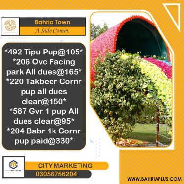 Residential Plot for Sale in Sector C - A Side -  Bahria Town, Lahore - (BP-370063)