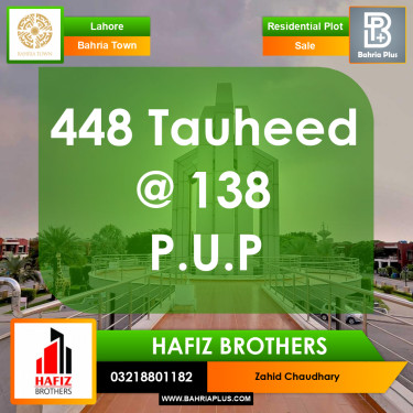10 Marla Residential Plot for Sale in Bahria Town, Lahore - (BP-370266)