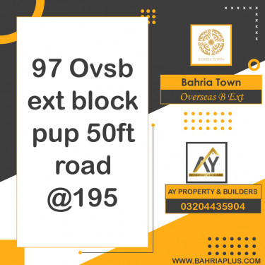 10 Marla Residential Plot for Sale in Overseas B Ext -  Bahria Town, Lahore - (BP-370473)