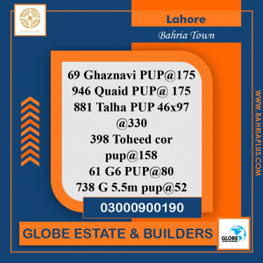 Residential Plot for Sale in Bahria Town, Lahore - (BP-370494)