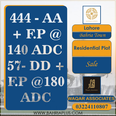 Residential Plot for Sale in Bahria Town, Lahore - (BP-370764)