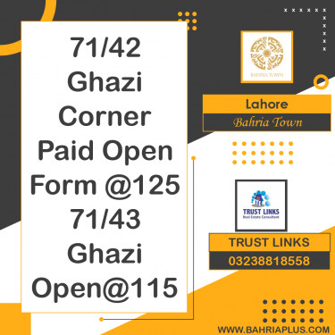 Residential Plot for Sale in Bahria Town, Lahore - (BP-371272)