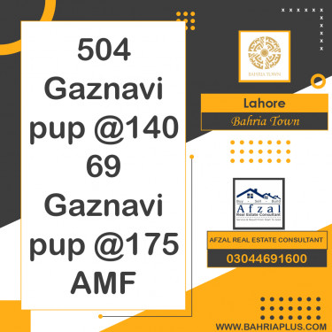 Residential Plot for Sale in Bahria Town, Lahore - (BP-371303)