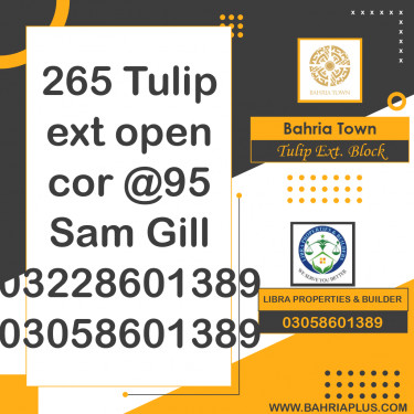 5 Marla Residential Plot for Sale in Sector C - Tulip Ext. Block -  Bahria Town, Lahore - (BP-371628)