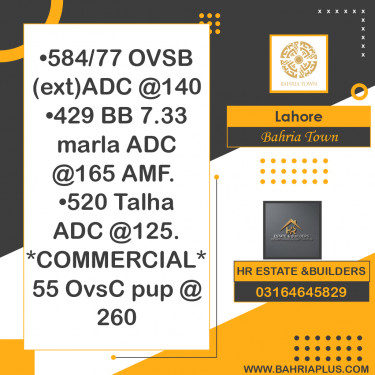 Residential Plot for Sale in Bahria Town, Lahore - (BP-371729)