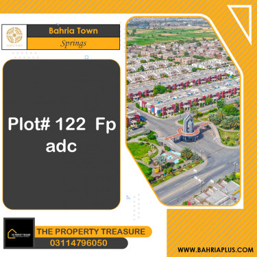 20 Marla Residential Plot for Sale in Sector B - Bahria Springs -  Bahria Town, Lahore - (BP-371805)