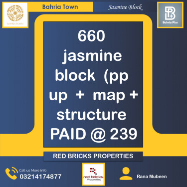Residential Plot for Sale in Sector C - Jasmine Block -  Bahria Town, Lahore - (BP-371822)