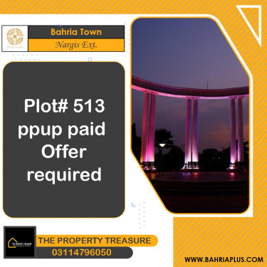 5 Marla Residential Plot for Sale in Sector C - Nargis/Hussain Ext. -  Bahria Town, Lahore - (BP-371868)