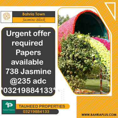 10 Marla Residential Plot for Sale in Sector C - Jasmine Block -  Bahria Town, Lahore - (BP-371882)