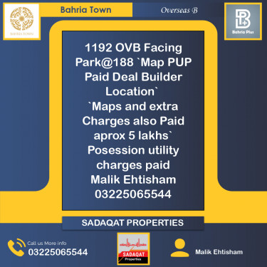 10 Marla Residential Plot for Sale in Overseas B -  Bahria Town, Lahore - (BP-371943)