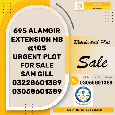 10 Marla Residential Plot for Sale in Sector F - Alamgir Block -  Bahria Town, Lahore - (BP-371954)