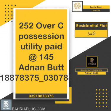 10 Marla Residential Plot for Sale in Overseas C -  Bahria Town, Lahore - (BP-372212)
