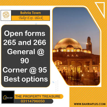 5 Marla Residential Plot for Sale in Sector C - Tulip Ext. Block -  Bahria Town, Lahore - (BP-372318)