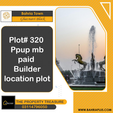 10 Marla Residential Plot for Sale in Sector F - Ghaznavi Block -  Bahria Town, Lahore - (BP-372320)
