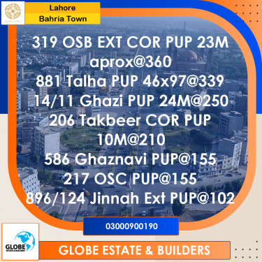 Residential Plot for Sale in Bahria Town, Lahore - (BP-372464)