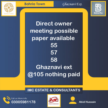 10 Marla Residential Plot for Sale in Sector F - Ghaznavi Ext. Block -  Bahria Town, Lahore - (BP-373005)