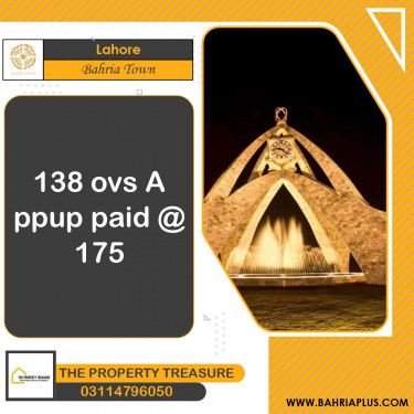 10 Marla Residential Plot for Sale in Bahria Town, Lahore - (BP-373066)