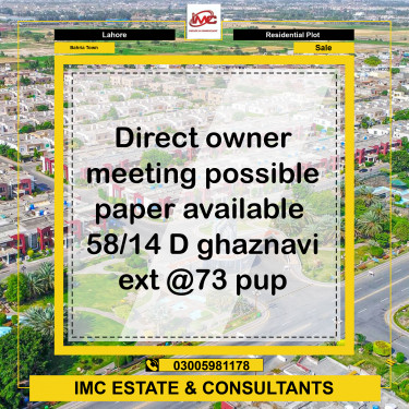 Residential Plot for Sale in Bahria Town, Lahore - (BP-373235)