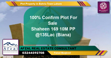 Residential Plot for Sale in Bahria Town, Lahore - (BP-37331)