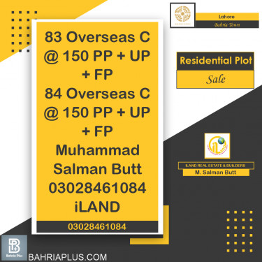 Residential Plot for Sale in Bahria Town, Lahore - (BP-373477)