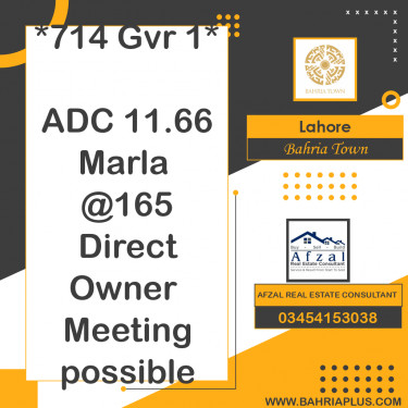 Residential Plot for Sale in Bahria Town, Lahore - (BP-373767)