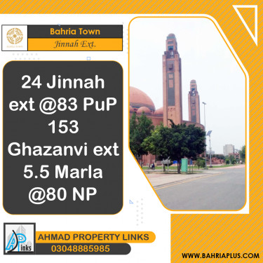 5 Marla Residential Plot for Sale in Sector E - Jinnah Ext. Block -  Bahria Town, Lahore - (BP-373771)