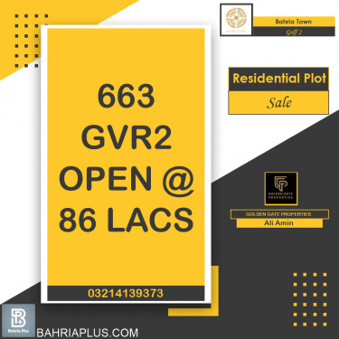 10 Marla Residential Plot for Sale in Golf Phase 2 -  Bahria Town, Lahore - (BP-374139)