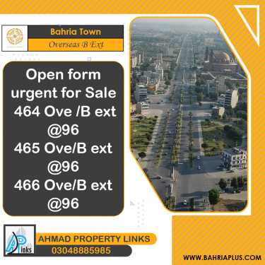10 Marla Residential Plot for Sale in Overseas B Ext -  Bahria Town, Lahore - (BP-374349)
