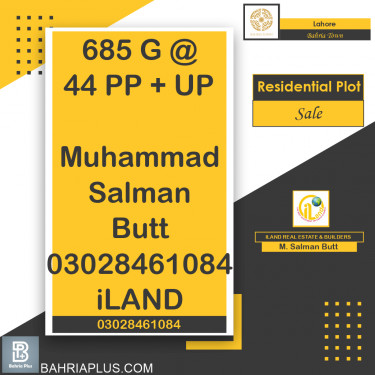 Residential Plot for Sale in Bahria Town, Lahore - (BP-374454)
