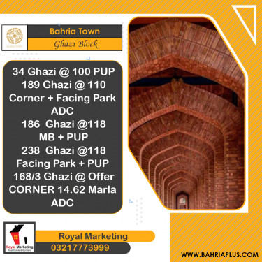 10 Marla Residential Plot for Sale in Sector F - Ghazi Block -  Bahria Town, Lahore - (BP-374549)