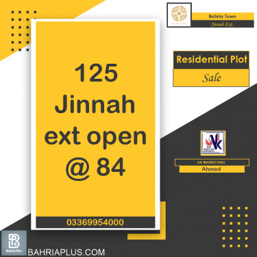 5 Marla Residential Plot for Sale in Sector E - Jinnah Ext. Block -  Bahria Town, Lahore - (BP-374782)