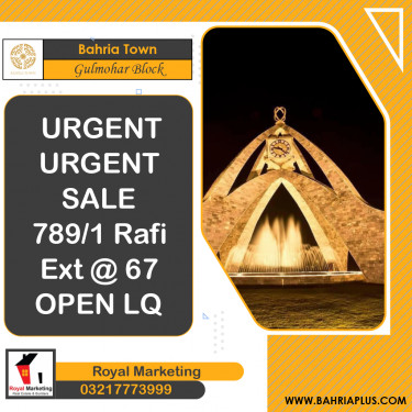 10 Marla Residential Plot for Sale in Sector C - Gulmohar Block -  Bahria Town, Lahore - (BP-375109)