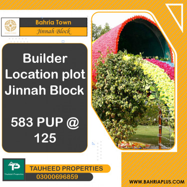 5 Marla Residential Plot for Sale in Sector E - Jinnah Block -  Bahria Town, Lahore - (BP-375159)