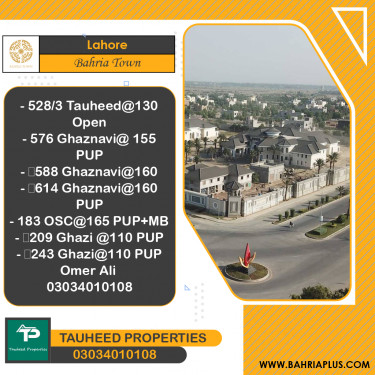 Residential Plot for Sale in Bahria Town, Lahore - (BP-375349)