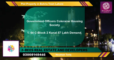 Residential Plot for Sale in Bahria Town, Lahore - (BP-38551)