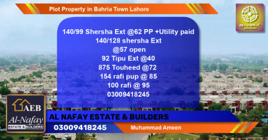 Residential Plot for Sale in Bahria Town, Lahore - (BP-38558)