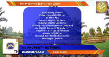 Residential Plot for Sale in Bahria Town, Lahore - (BP-38575)