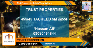 Residential Plot for Sale in Bahria Town, Lahore - (BP-38595)