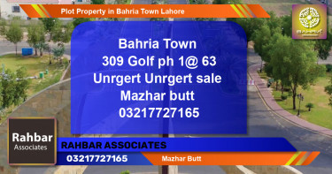 Residential Plot for Sale in Bahria Town, Lahore - (BP-38701)