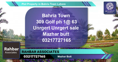 Residential Plot for Sale in Bahria Town, Lahore - (BP-38798)