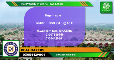 Residential Plot for Sale in Bahria Town, Lahore - (BP-38804)