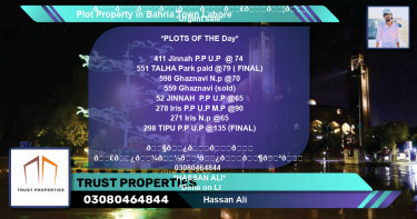 Residential Plot for Sale in Bahria Town, Lahore - (BP-38816)