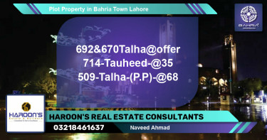 Residential Plot for Sale in Bahria Town, Lahore - (BP-38842)